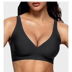 SheCurve Seamless Deep V Push-Up Wireless Bra